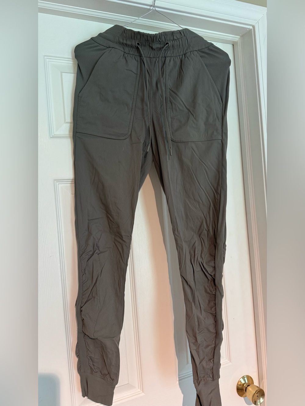 Men's Olive Green Drawstring Jogger Pants
